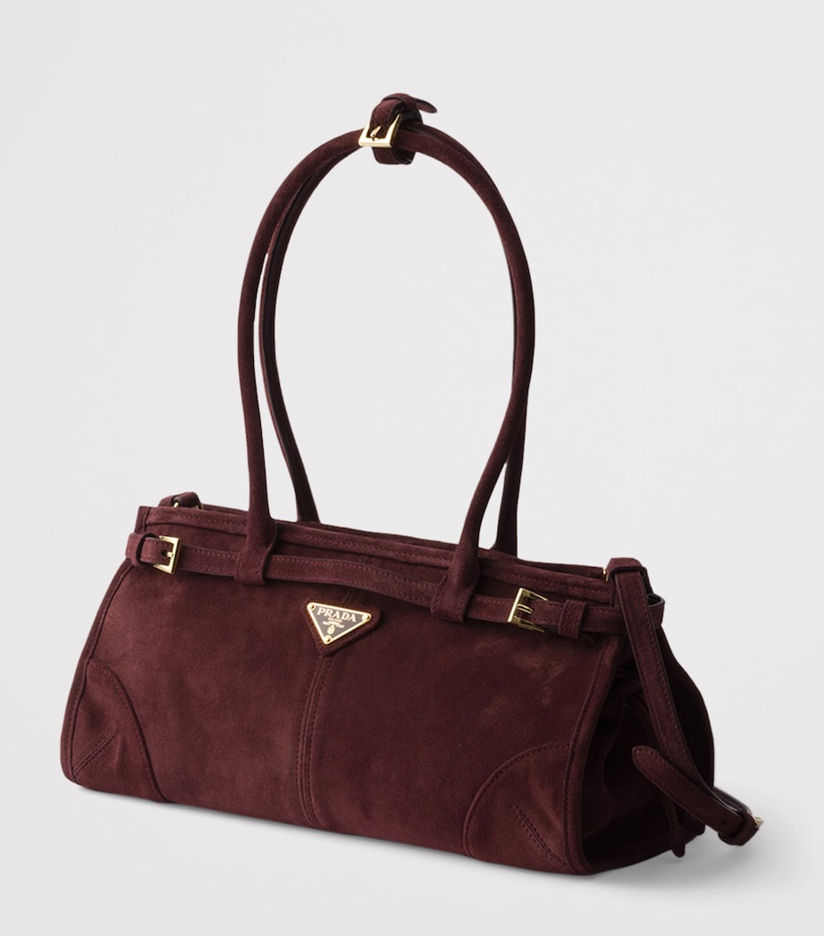 Medium Suede Bonnie Shoulder Bag F0007 Image 3