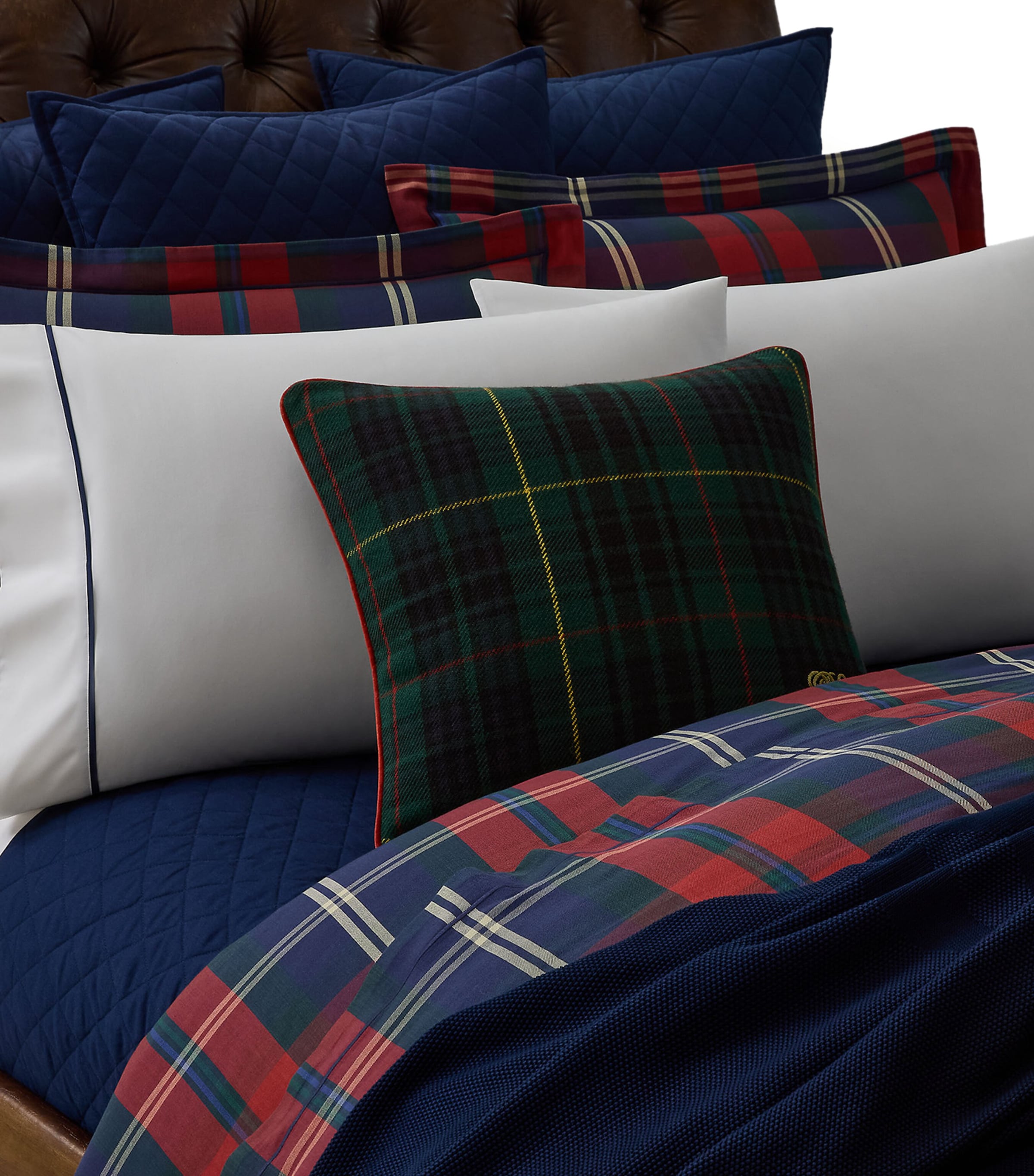 Ralph Lauren Home Brently Throw Pillow (51cm x 51cm) Navy Image 2