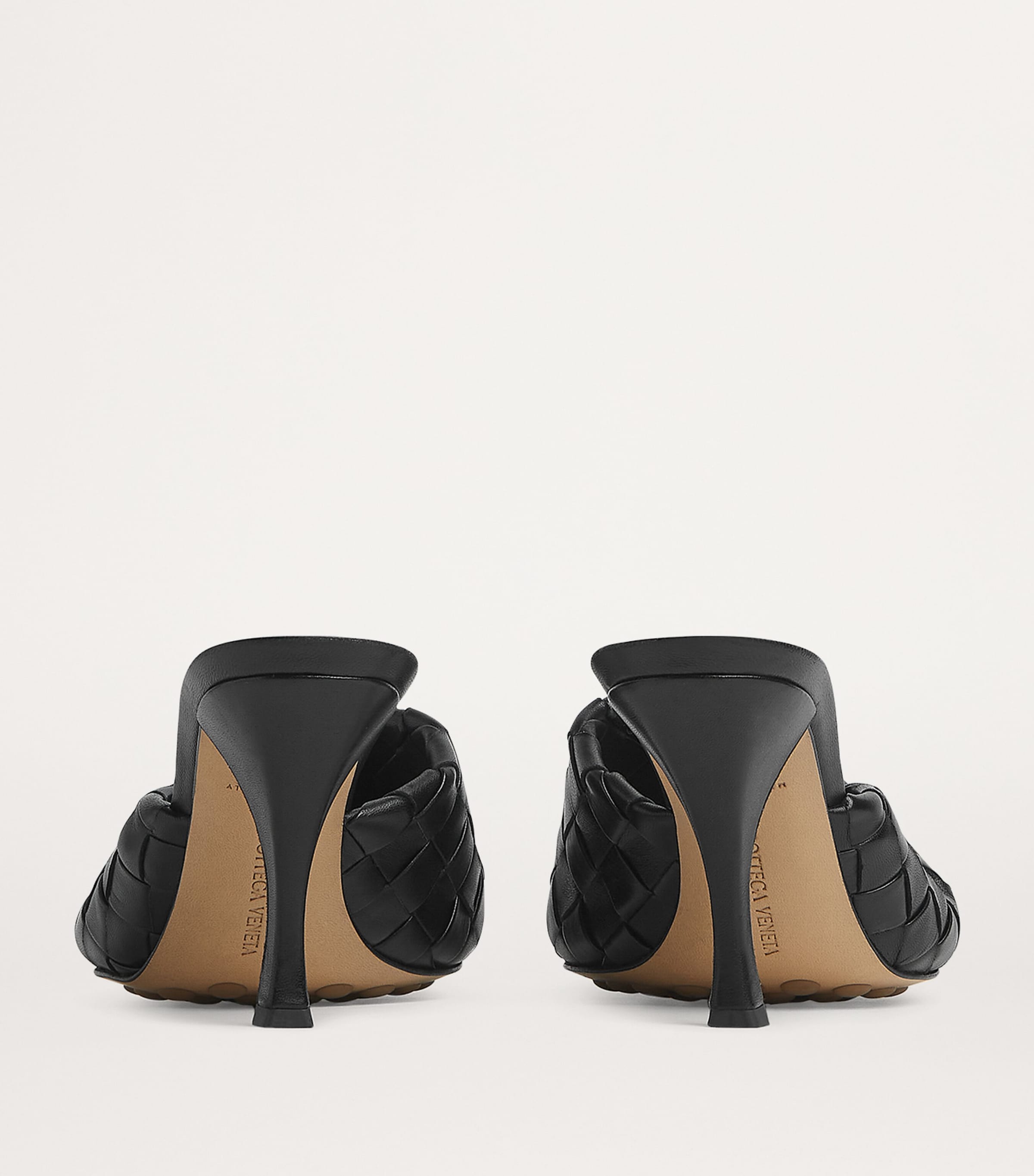 Leather Intrecciato Blink Mules 80 1000 Image 3