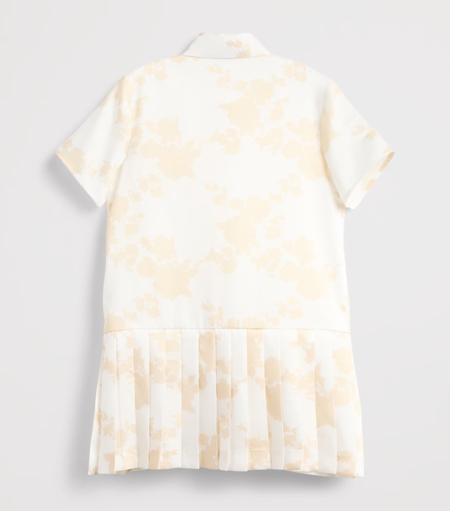 Versace Kids Silk Twill Pleated Shirt Dress (4-14 Years) Image 2