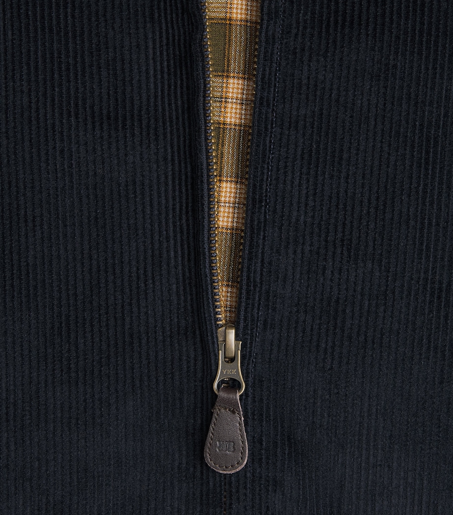 Wales Bonner Mens Corduroy Drew Shacket Navy Image 7