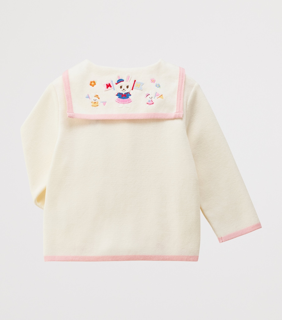 Miki House Cotton Sailor Cardigan (2-7 Years) Image 3