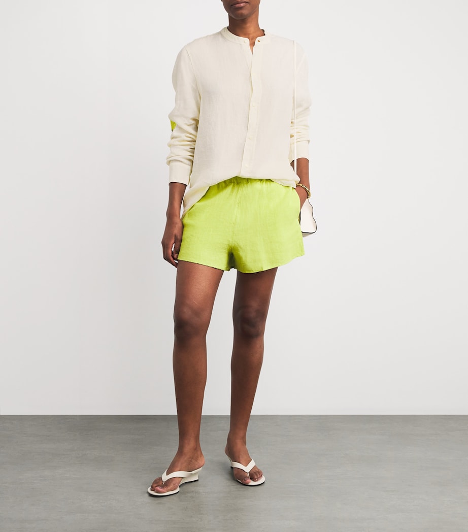 Hibiscus Pyjama Set CREAM/LIME Image 4