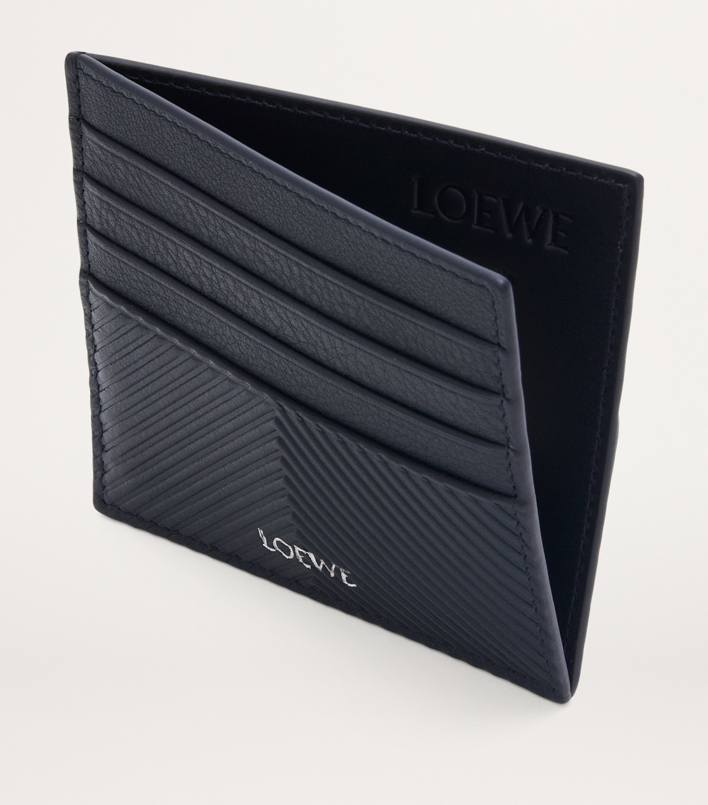LOEWE Leather Logo Card Holder Deep Navy Image 2