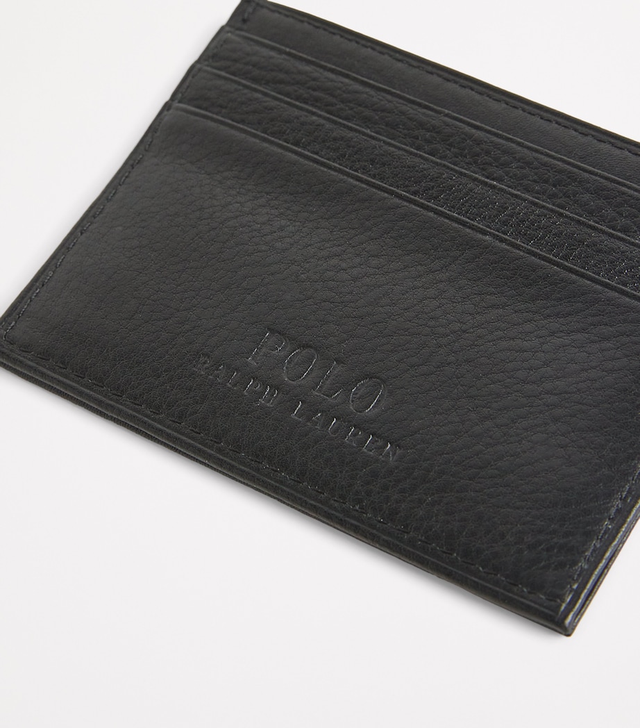 Polo Ralph Lauren Leather Logo Card Holder Black Image 6