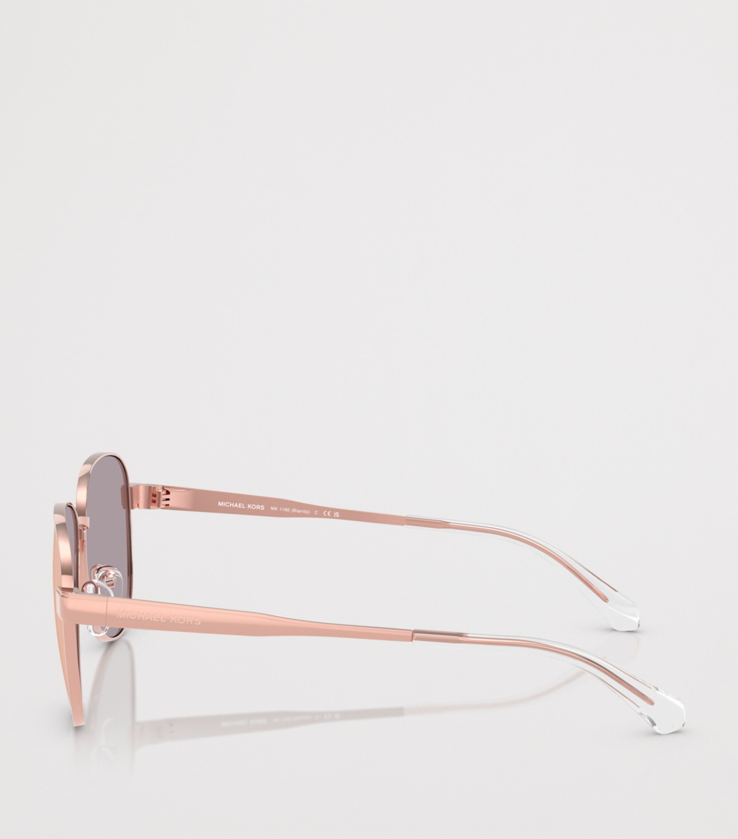 Michael Kors Biarritz Pilot Sunglasses Pink Image 3
