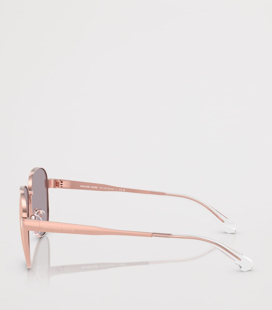Michael Kors Biarritz Pilot Sunglasses Pink Image 3