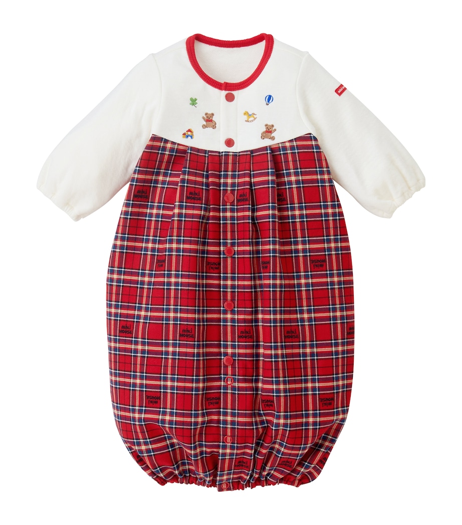 Cotton Tartan Playsuit (One Size) 2 Image 1