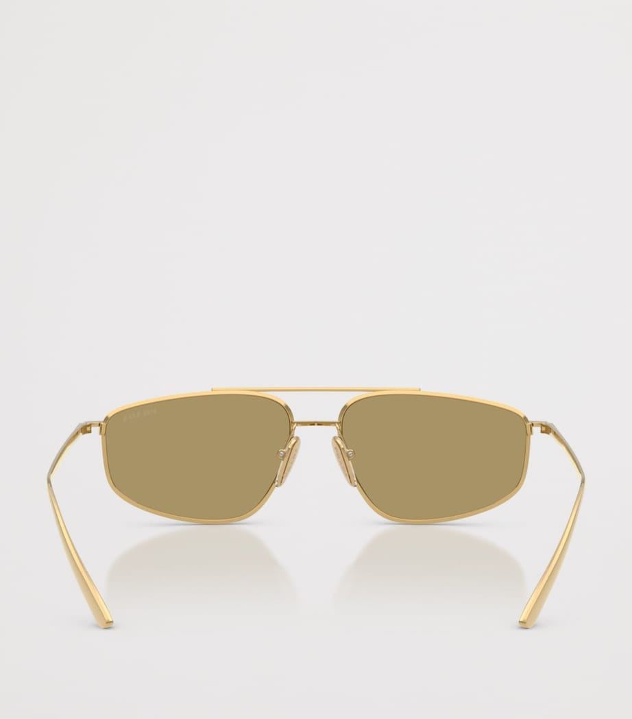 Metal Rectangular Sunglasses 5AK70G Image 4