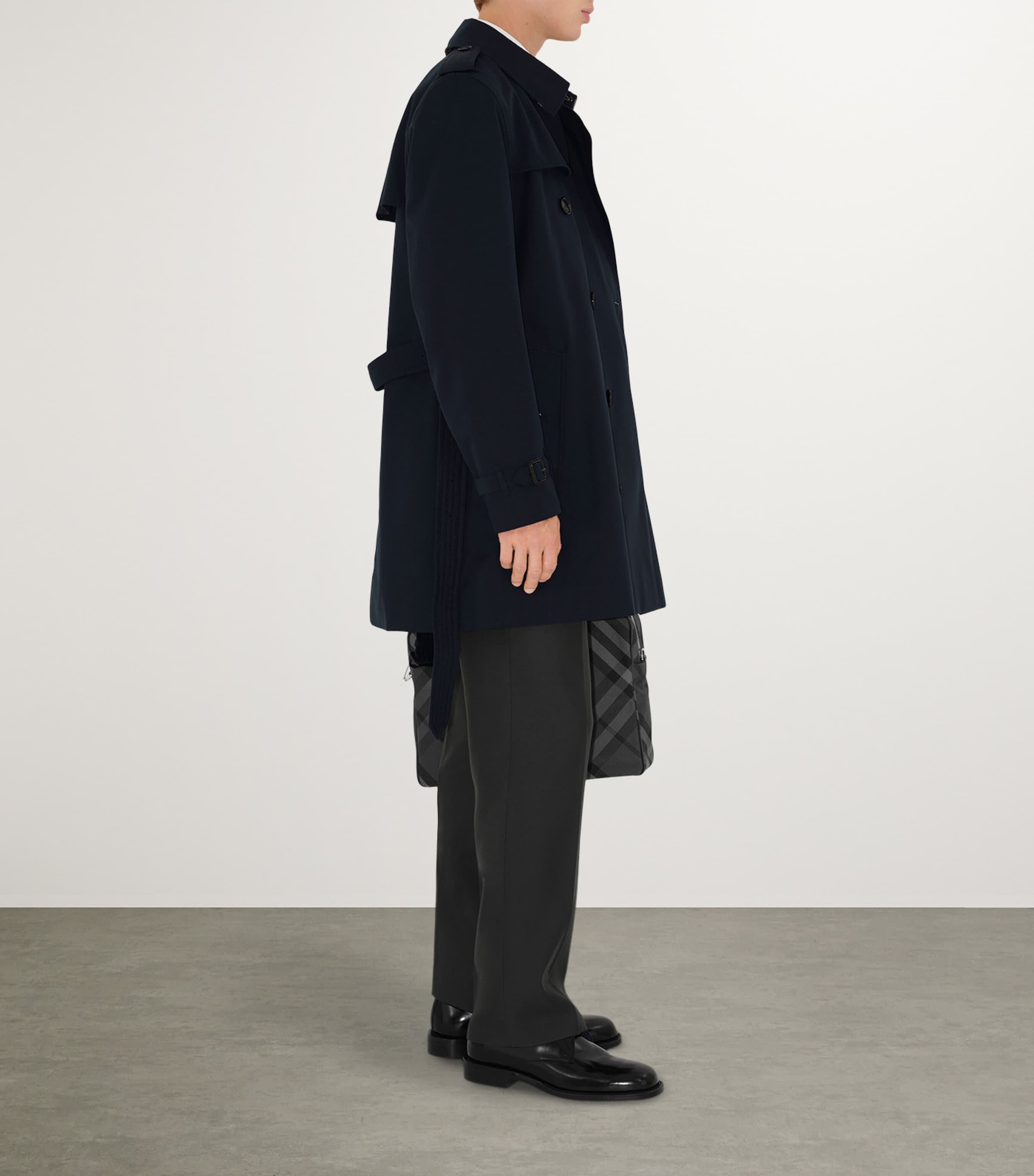 Short Kensington Heritage Trench Coat COAL BLUE Image 4