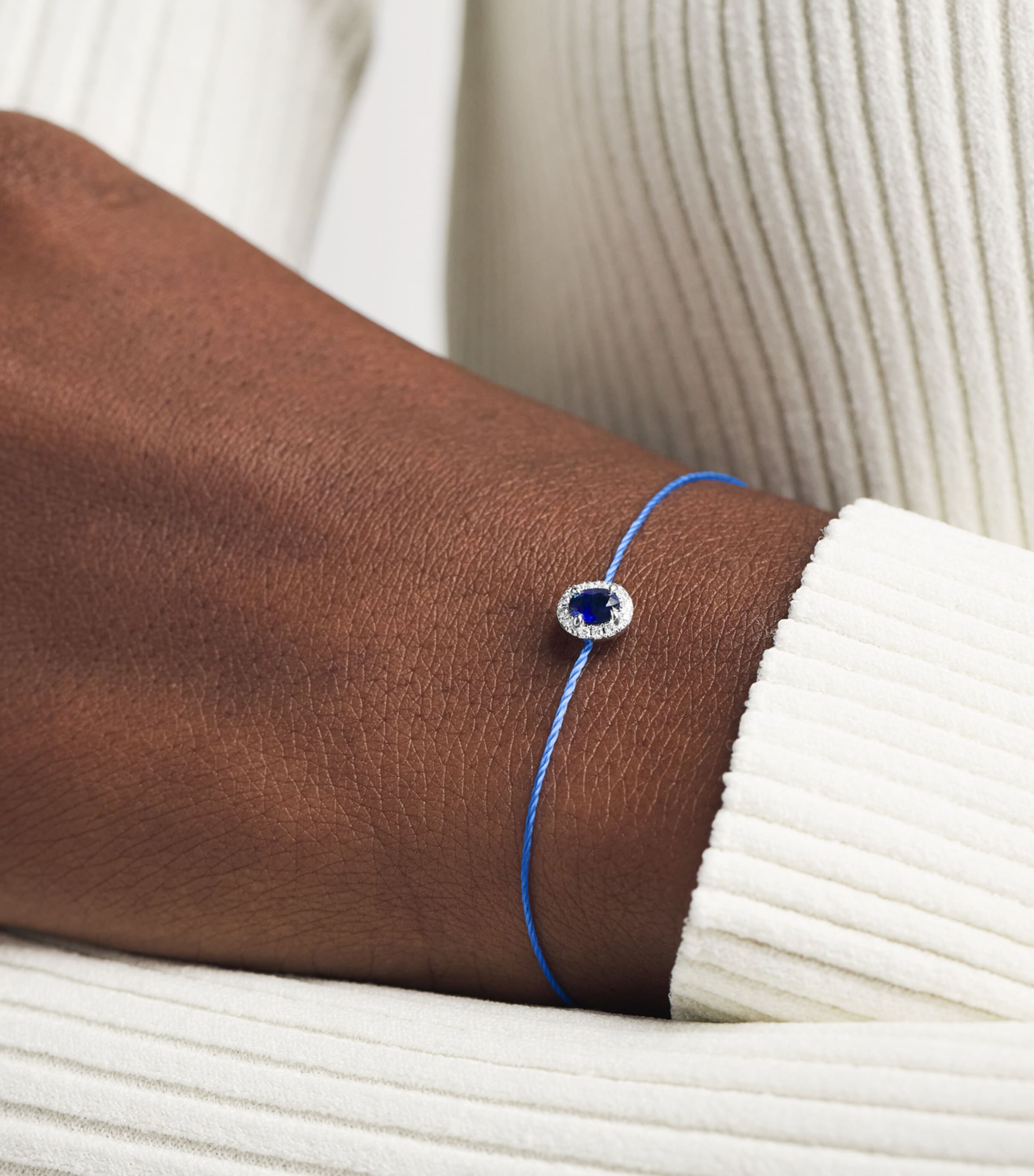 Redline White Gold and Sapphire Diva Bracelet Ocean Image 2