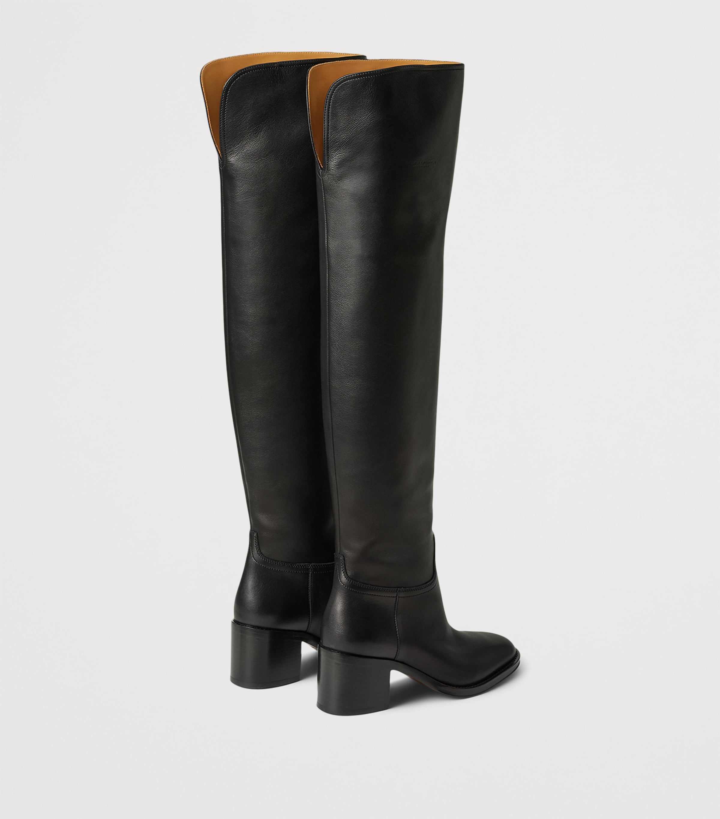Leather Barnet Boots 55 BLACK Image 3