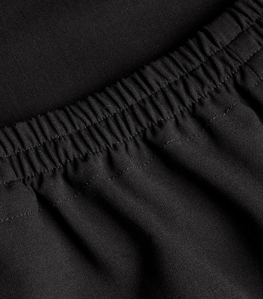 Wool-Rich Trousers BLACK Image 5