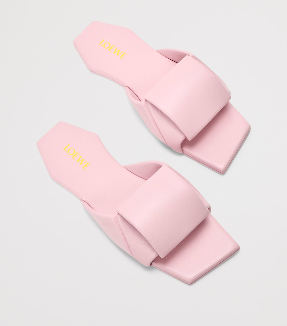 LOEWE Leather Origami Slides Crystal Pink Image 4