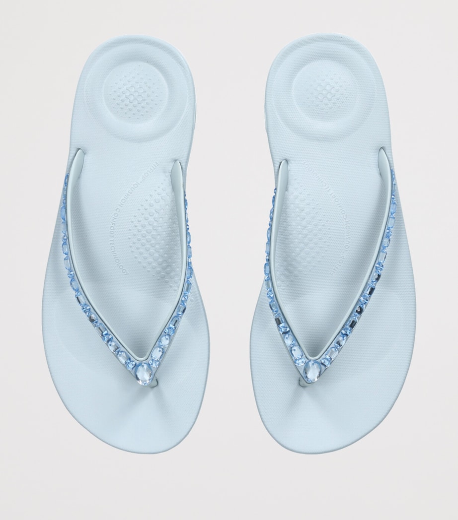 IQUSHION Sparkle Flip Flops BLUE Image 4