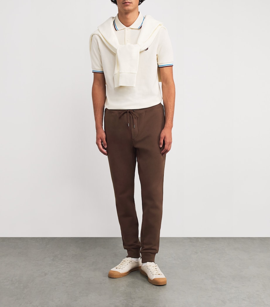 Cotton-Blend Polo Pony Sweatpants BROWN Image 2