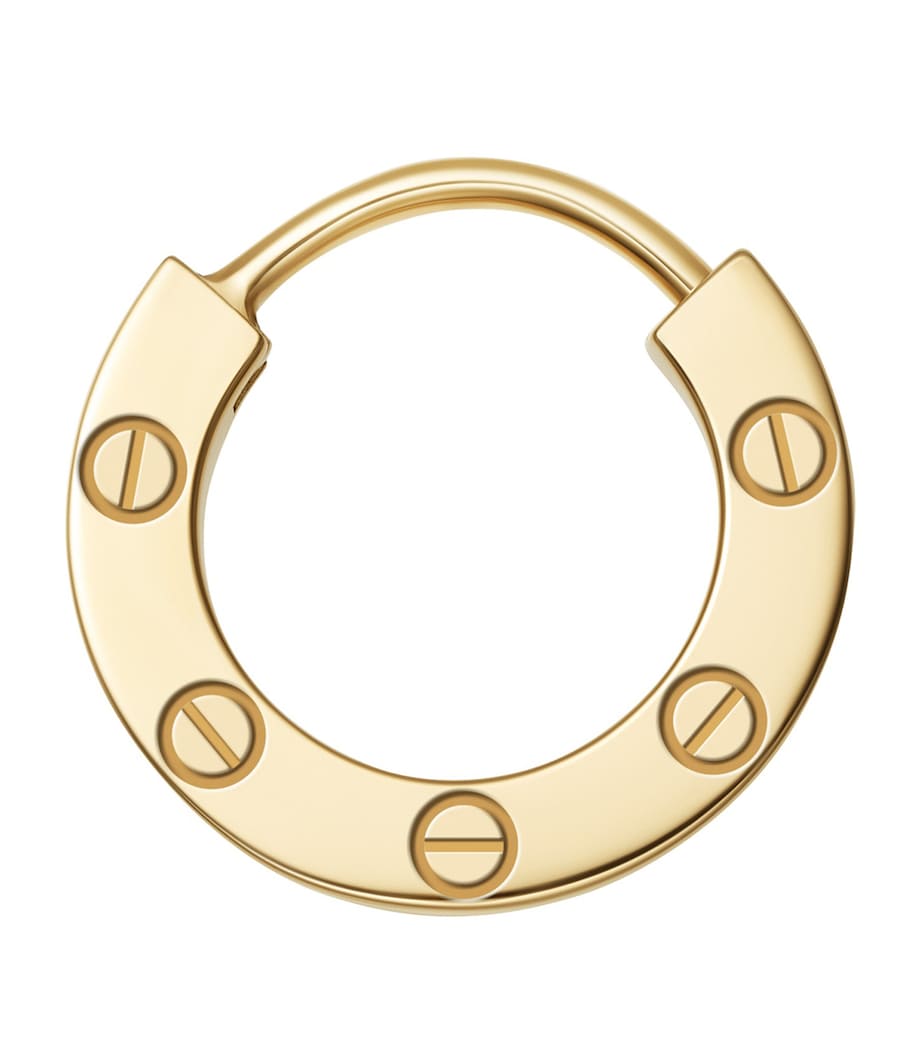 Yellow Gold LOVE Hoop Earring YELLOW GOLD Image 1