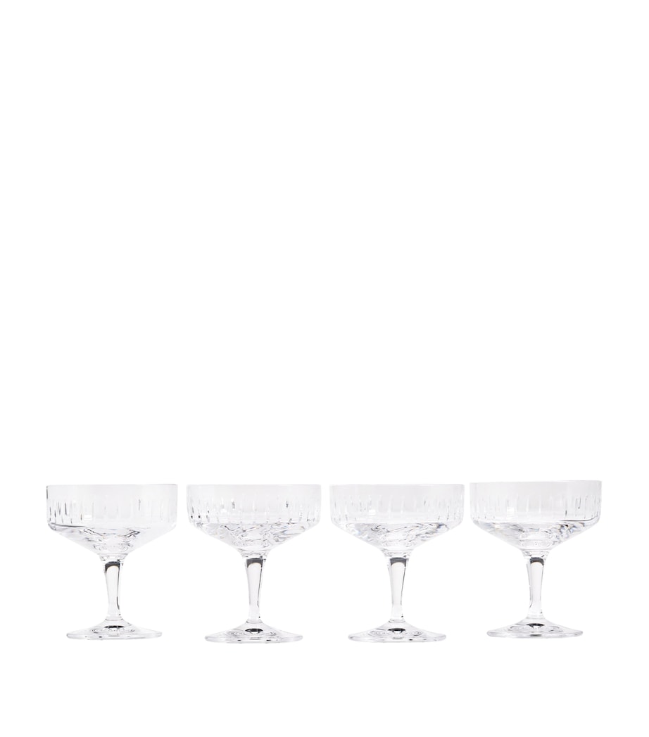 Soho Home Set of 4 Roebling Champagne Coupes (150ml) Clear Image 1