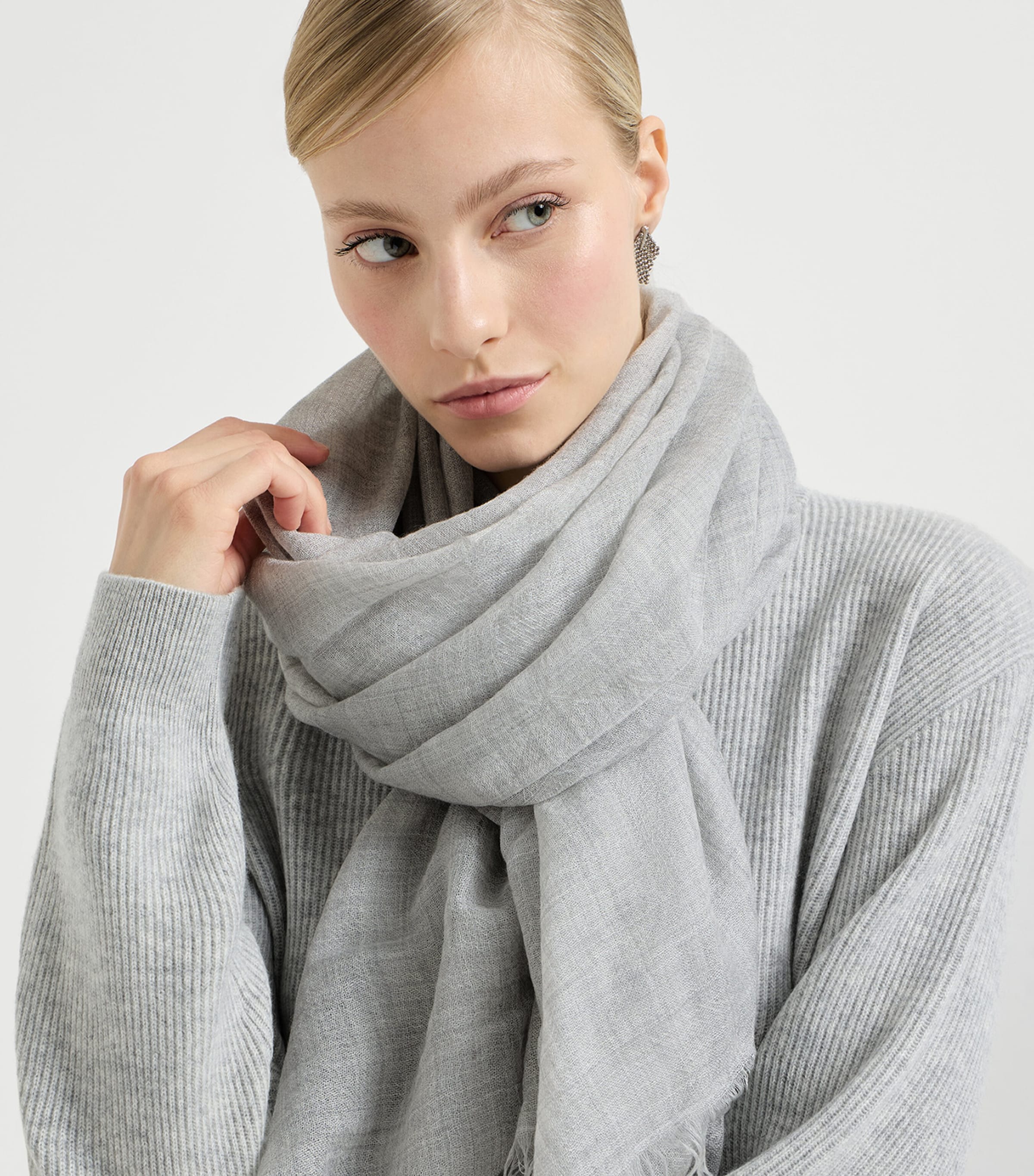 Brunello Cucinelli Cashmere-Silk Scarf Image 3