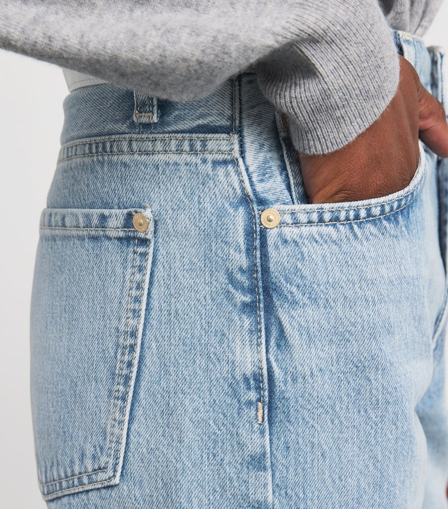 Twisted-Seam Tess High-Rise Straight Jeans U71O2 Image 6