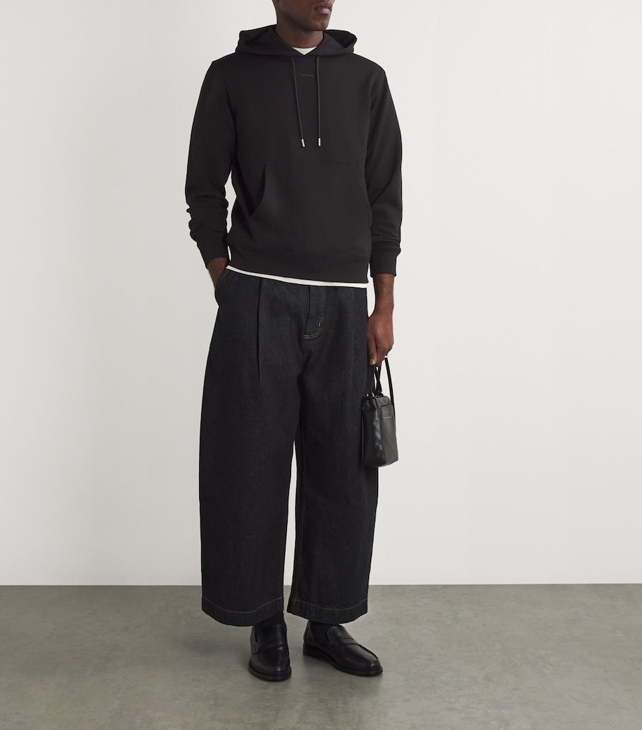 Cotton Logo Hoodie BLACK Image 2