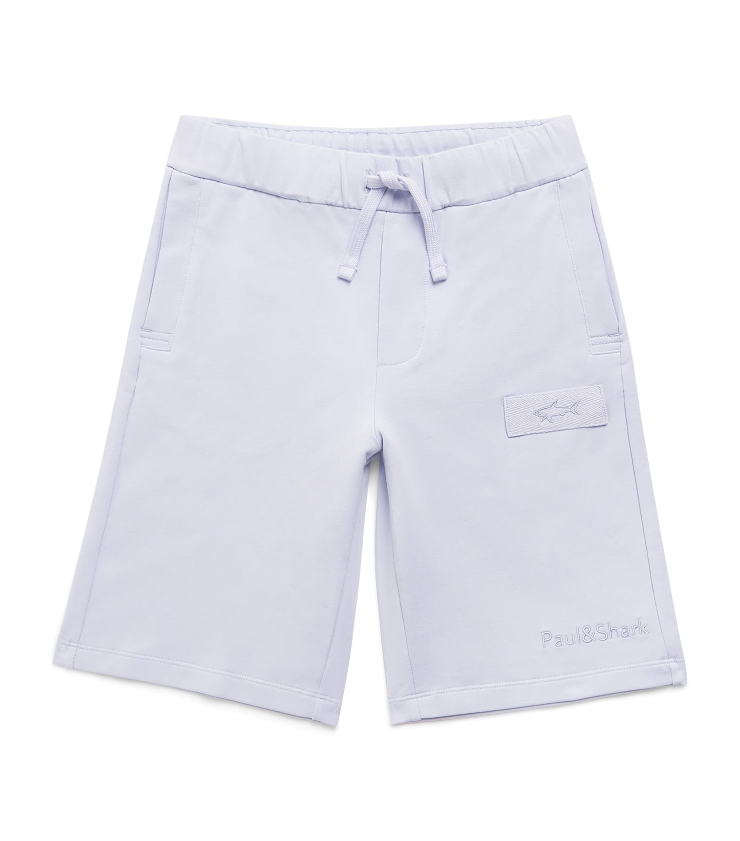 Paul & Shark Stretch-Cotton Drawstring Shorts (8-14 Years) Light Sky Blue Image 1