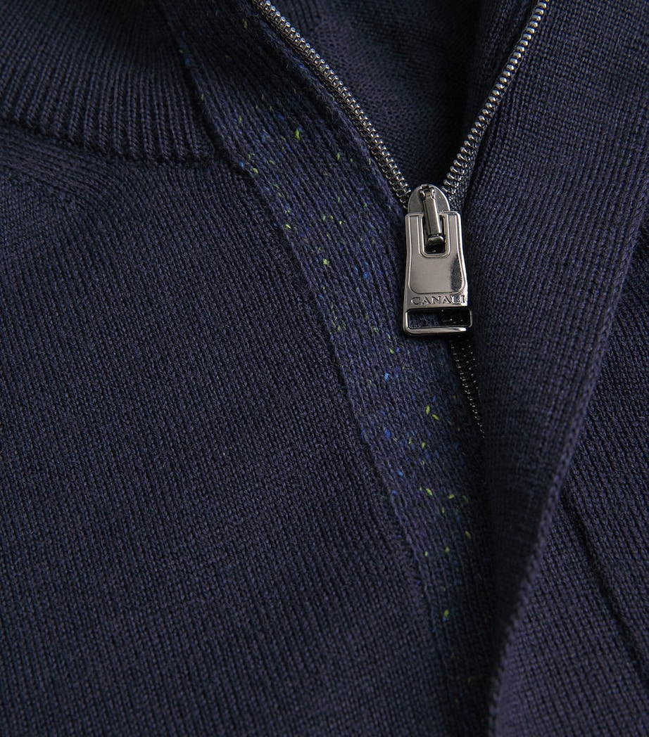 Wool-Blend Zip-Up Sweater 300 Image 5