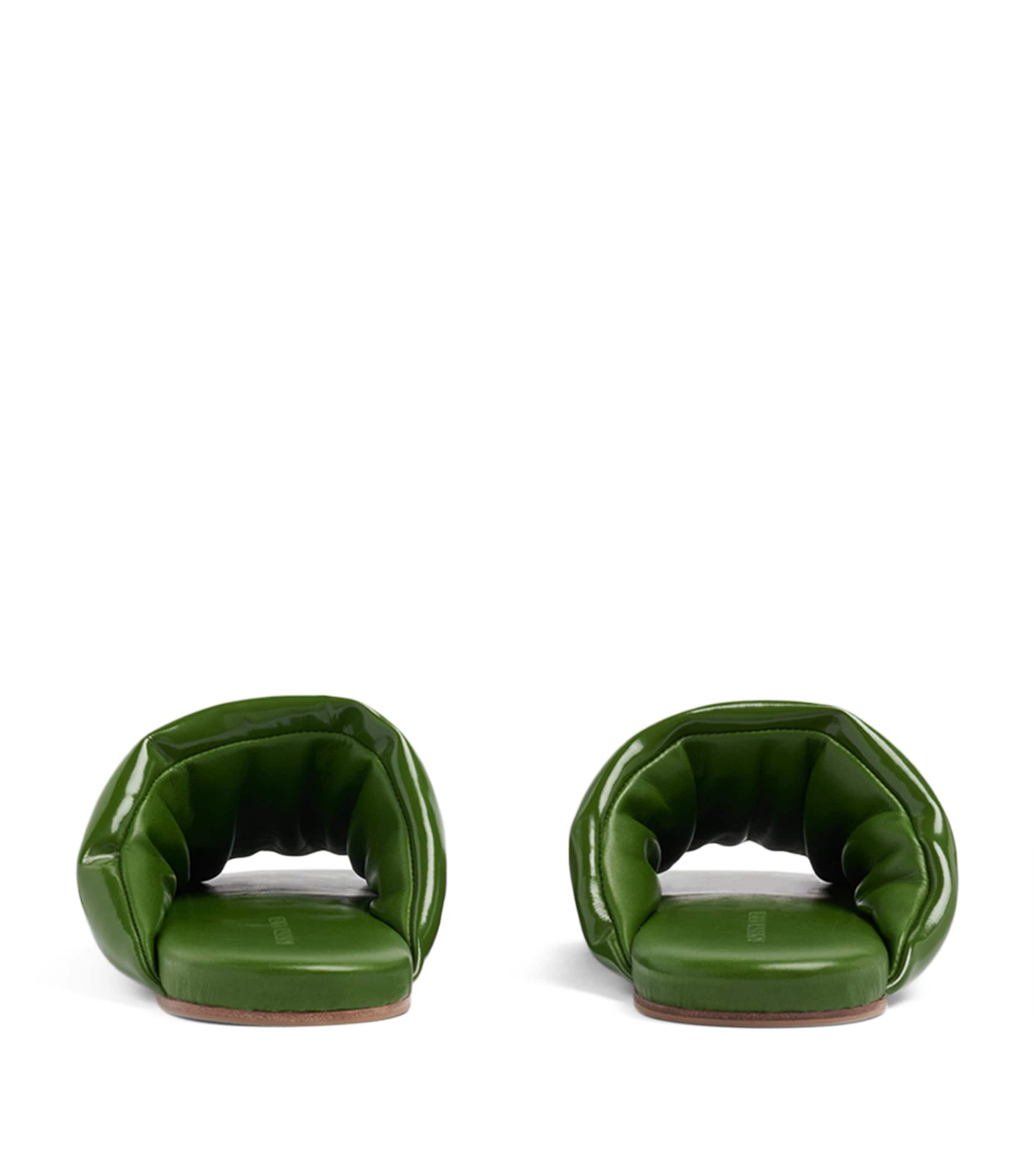 Cushioned Leather Slides JALAPENO Image 4