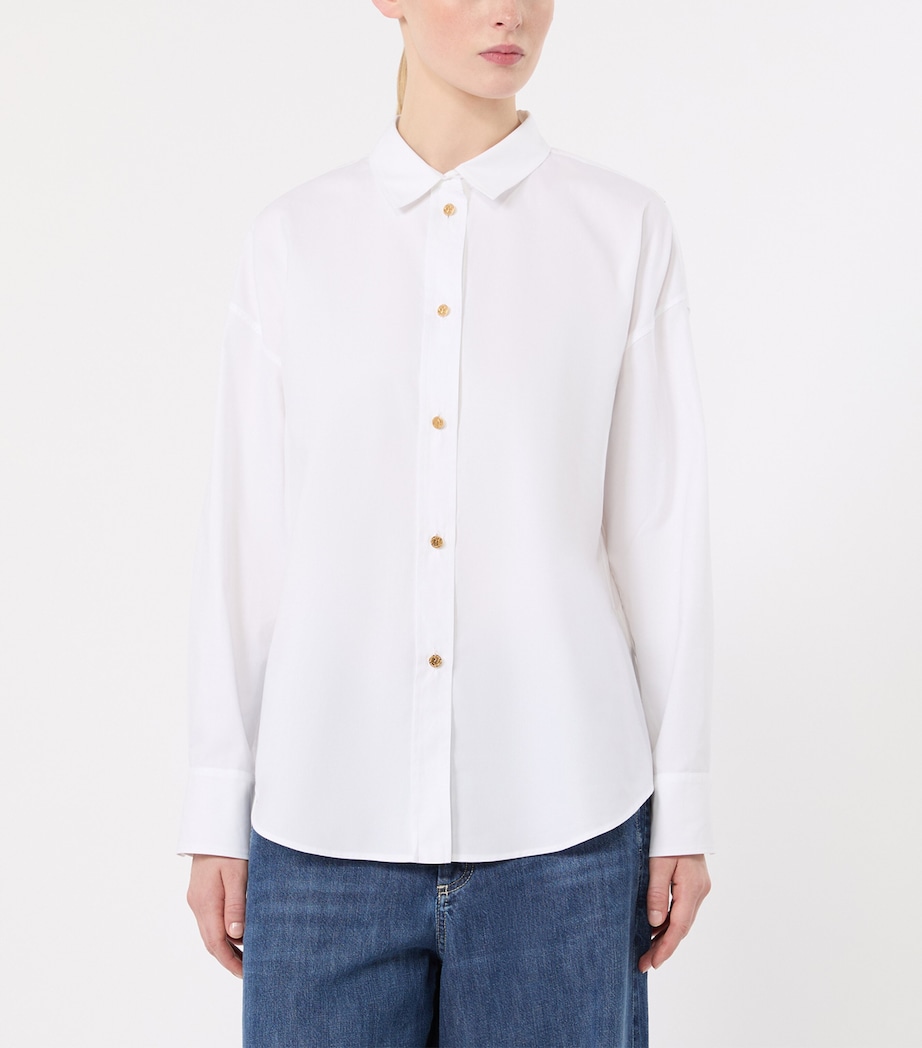 Max Mara Womens Oxford Shirt White Image 3
