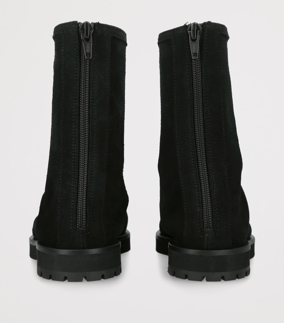 Suede Joss Ankle Boots BLACK Image 2