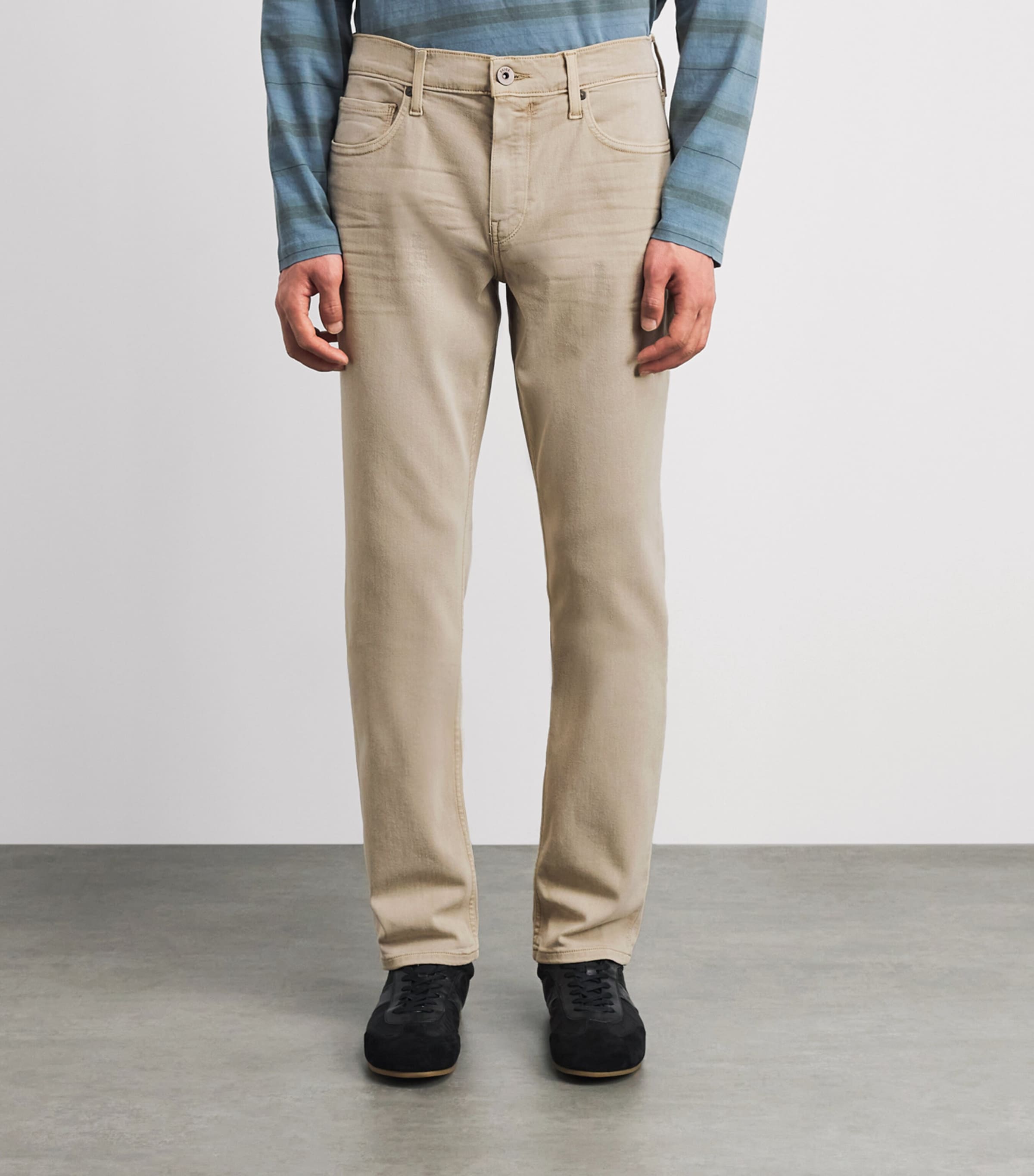 PAIGE Mens Federal Slim-Straight Jeans Vintage Rosewood Image 4