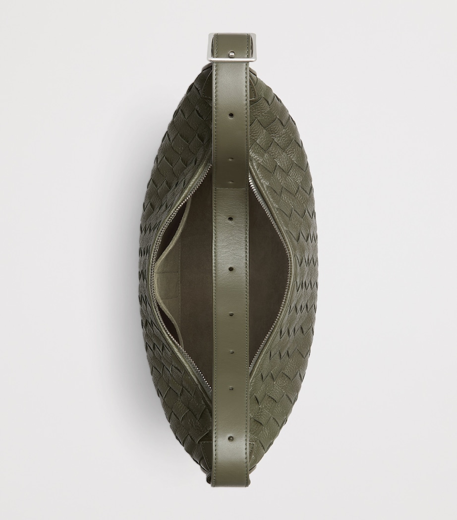 Leather Intrecciato Traveller Cross-Body Bag 3248 Image 4