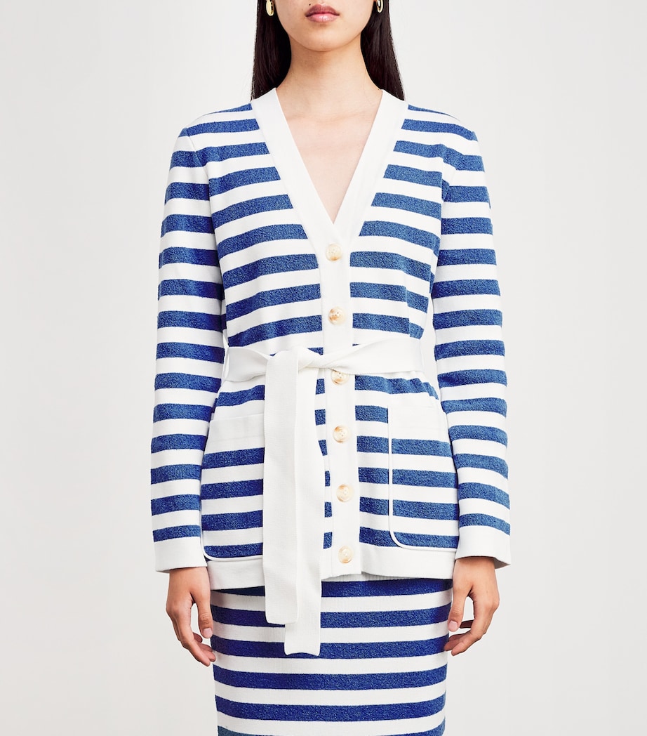 Stripe Ari Cardigan BLUE STRIPE Image 3