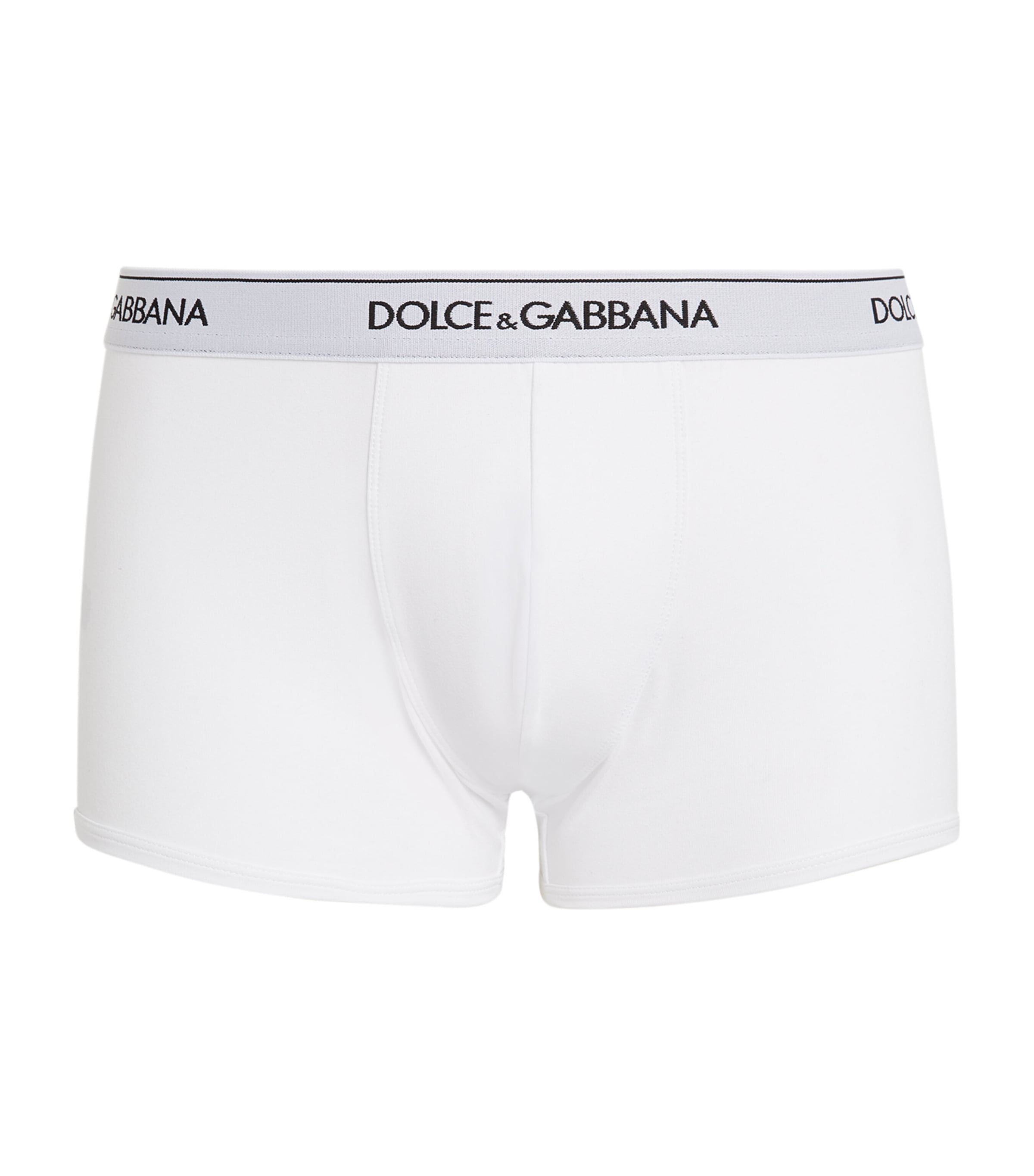 Shop Dolce & Gabbana Logo Trunks In White