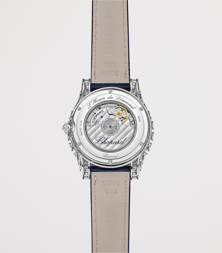 White Gold and Diamond L’Heure du Diamant Moonphase Watch 36mm 18K WHITE GOLD Image 2