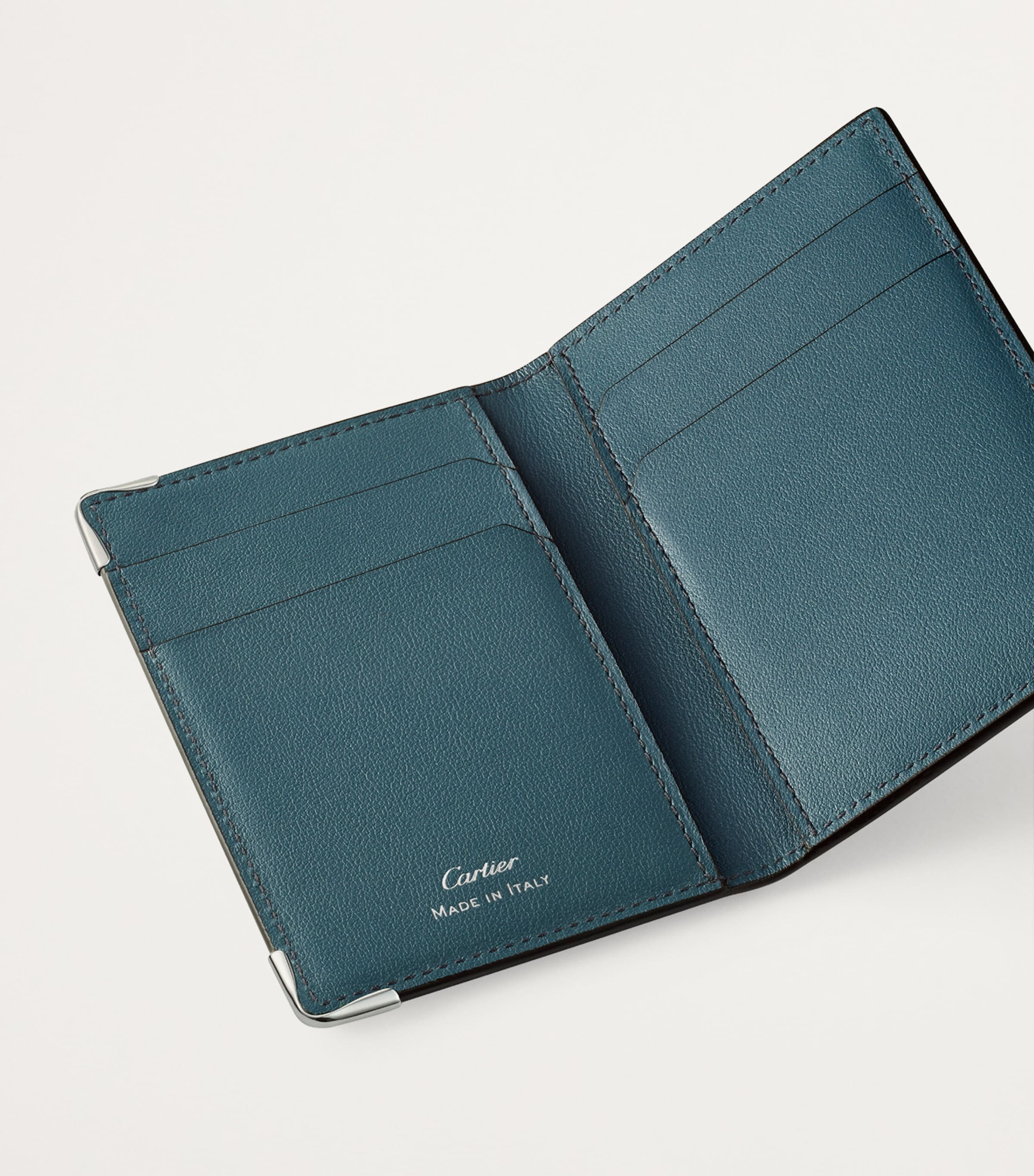 Cartier Leather Must de Cartier XL Logo Bifold Card Holder Grey Image 4