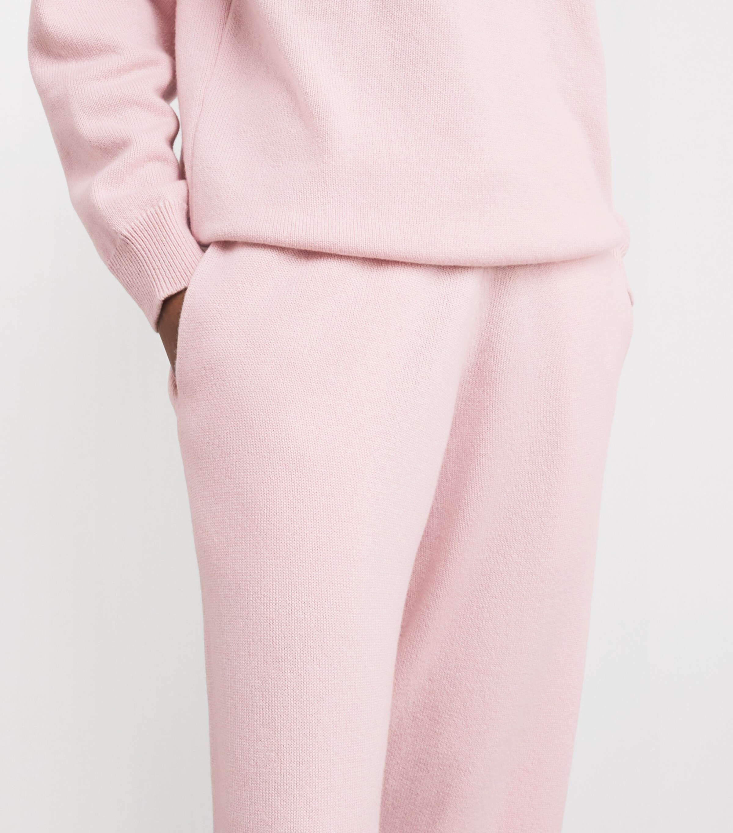Cashmere Wide-Leg Sweatpants CHERRY BLOSSOM Image 6