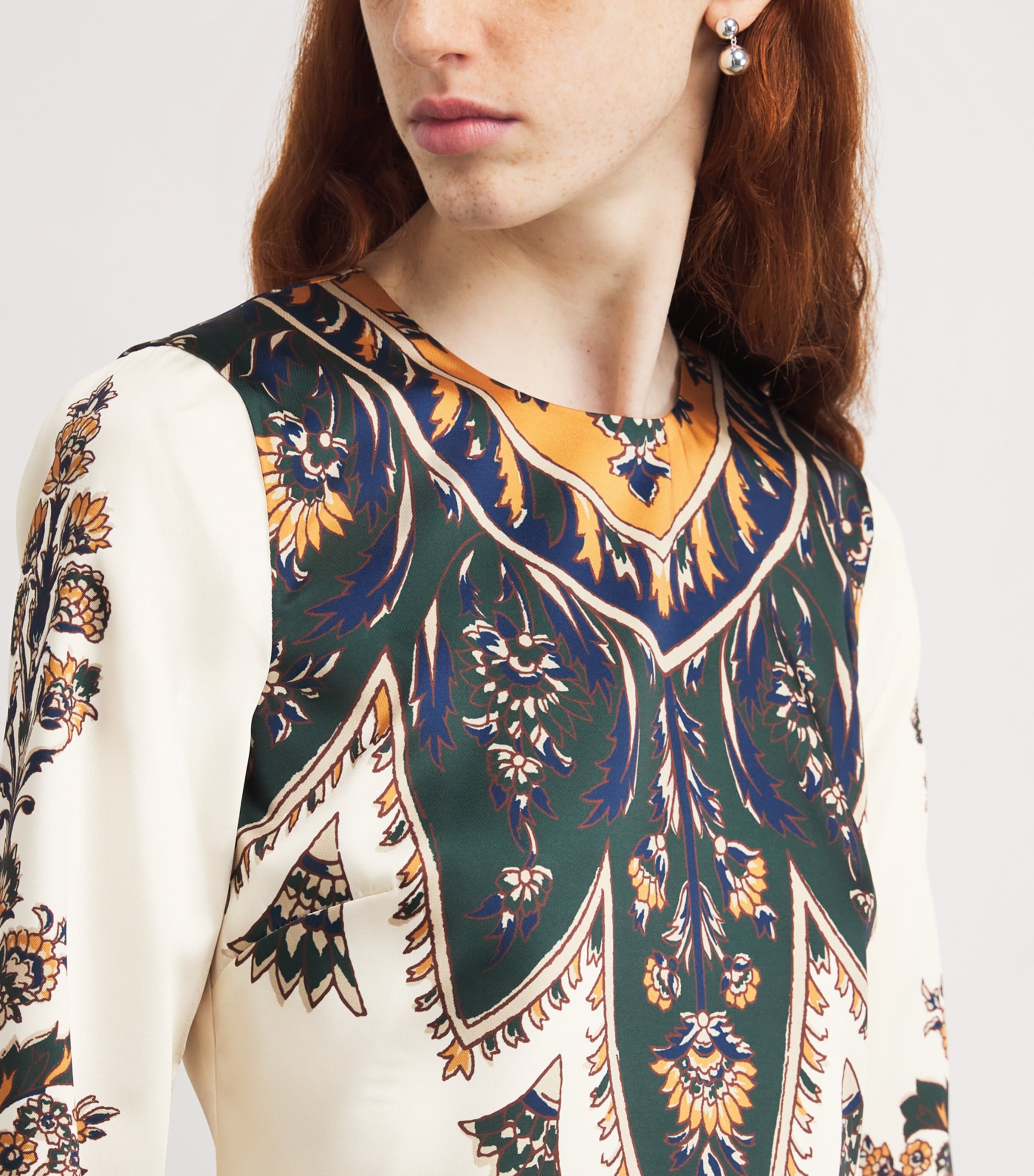 Cromwell Mini Dress W0470 ECRU MULTI Image 6