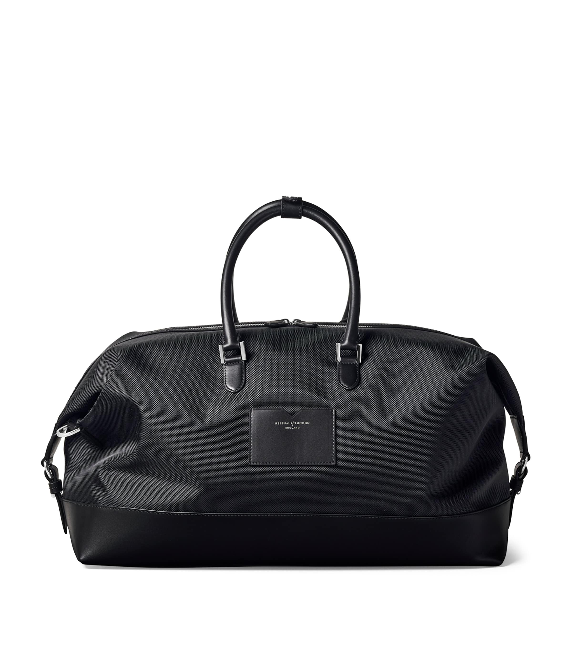 Aspinal Of London Nylon Holdall Black Image 3