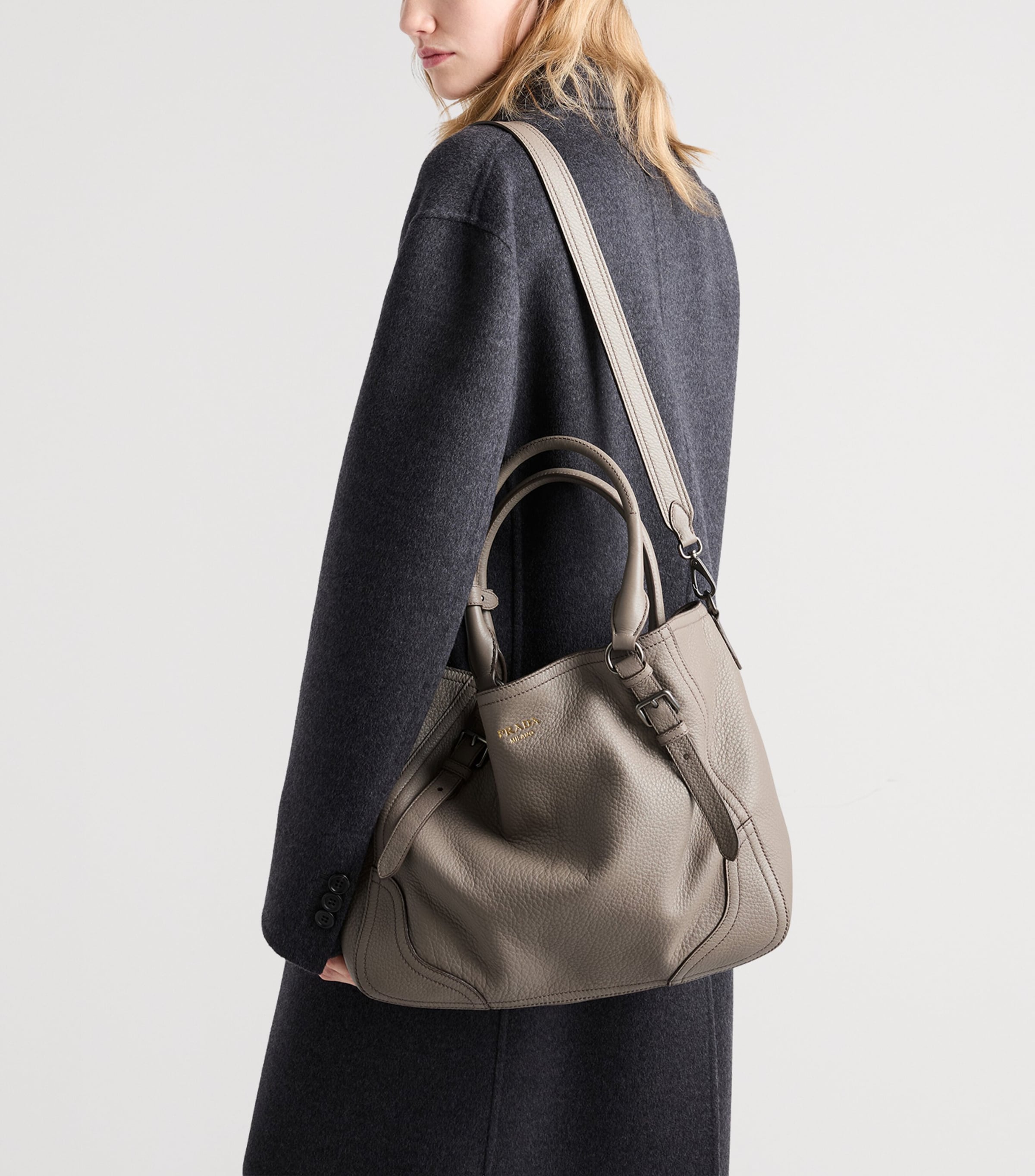 Large Leather Tote Bag F0572 Image 8