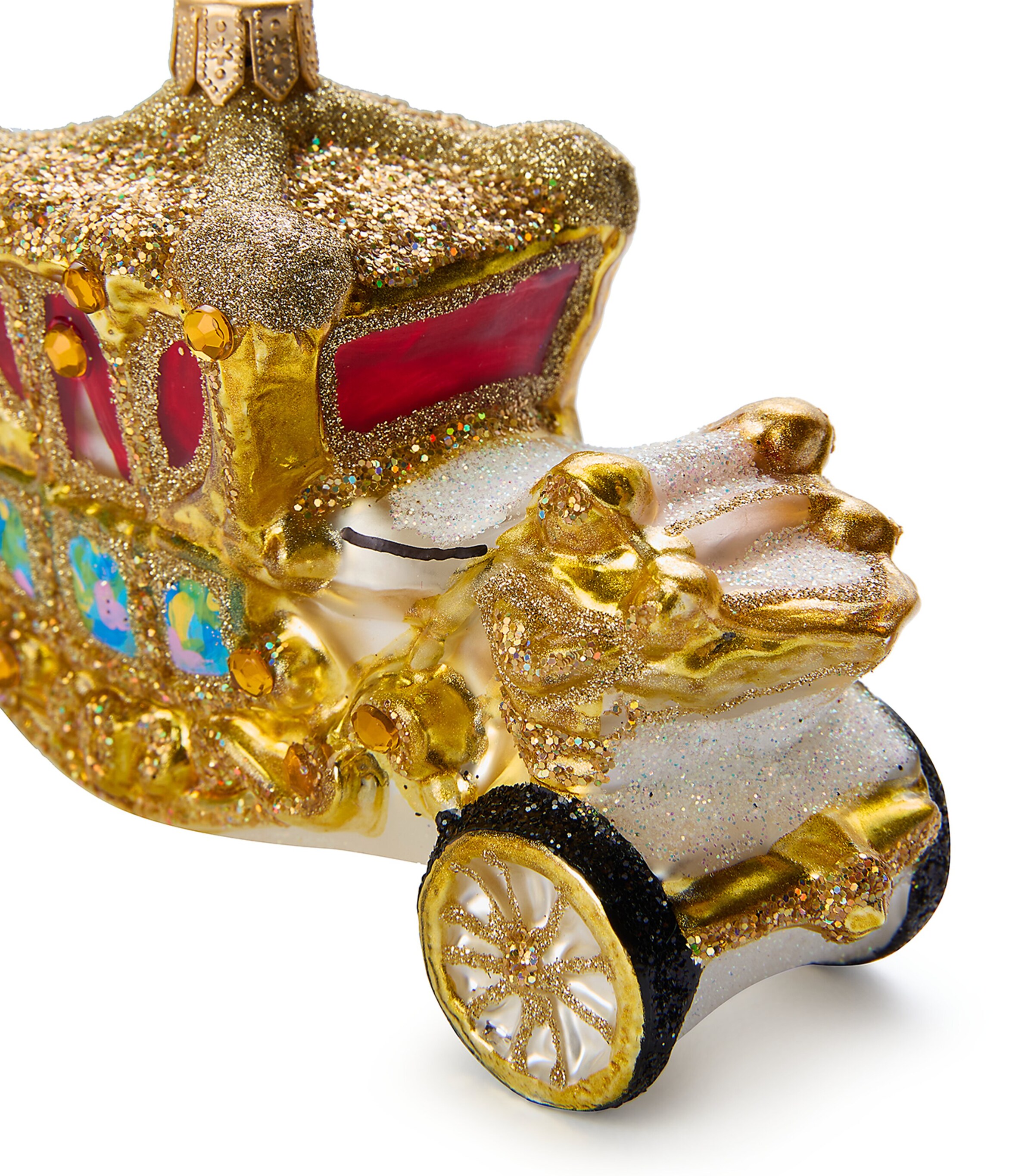 Harrods Glass Stagecoach Tree Decoration Image 2