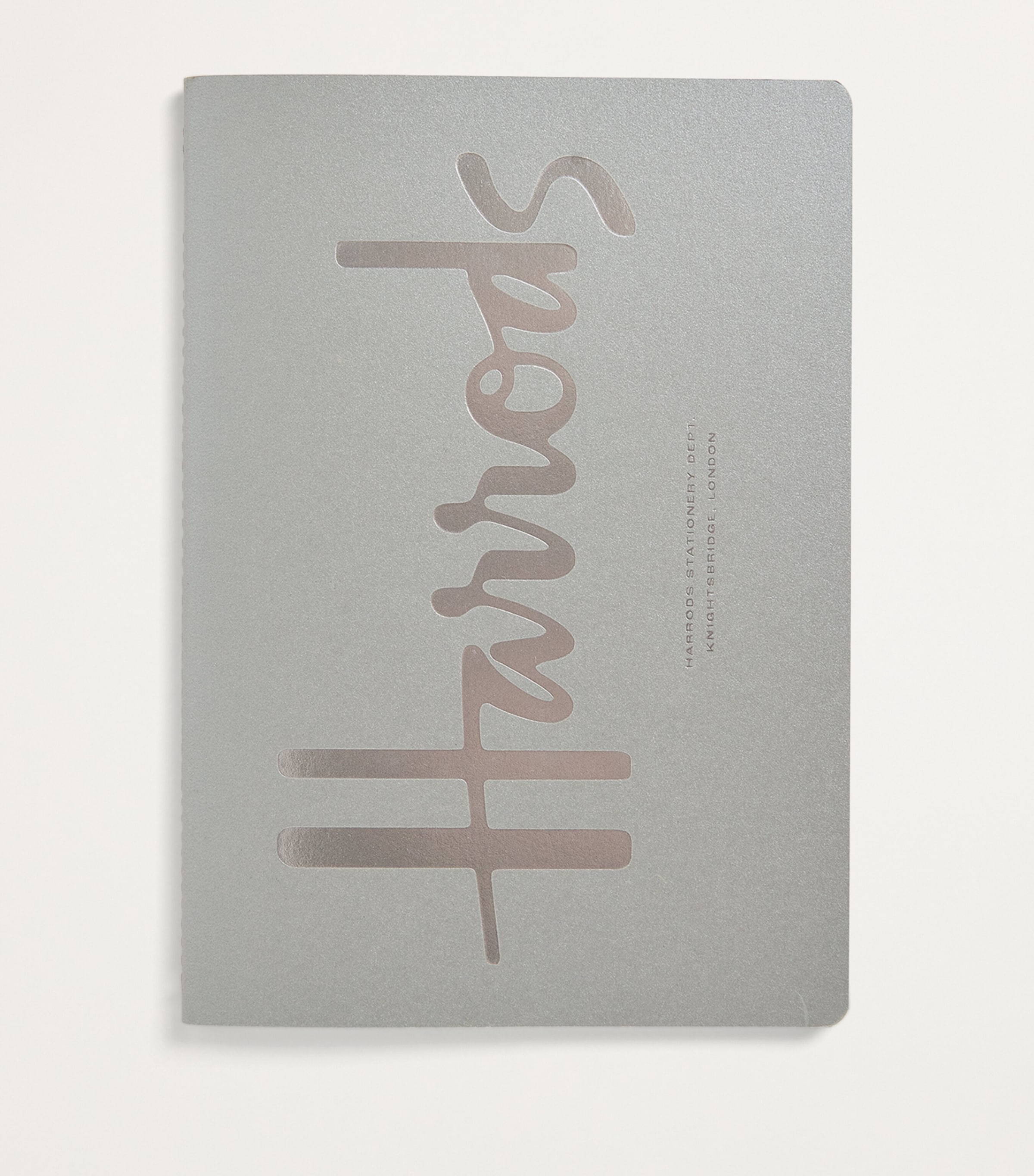 Harrods Logo A5 Notebook Silver Image 3