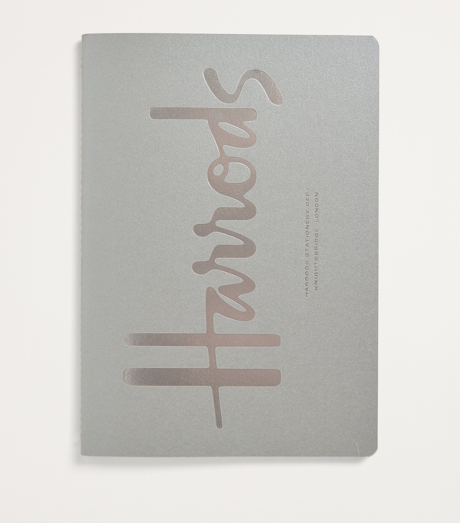 Harrods Logo A5 Notebook Silver Image 3