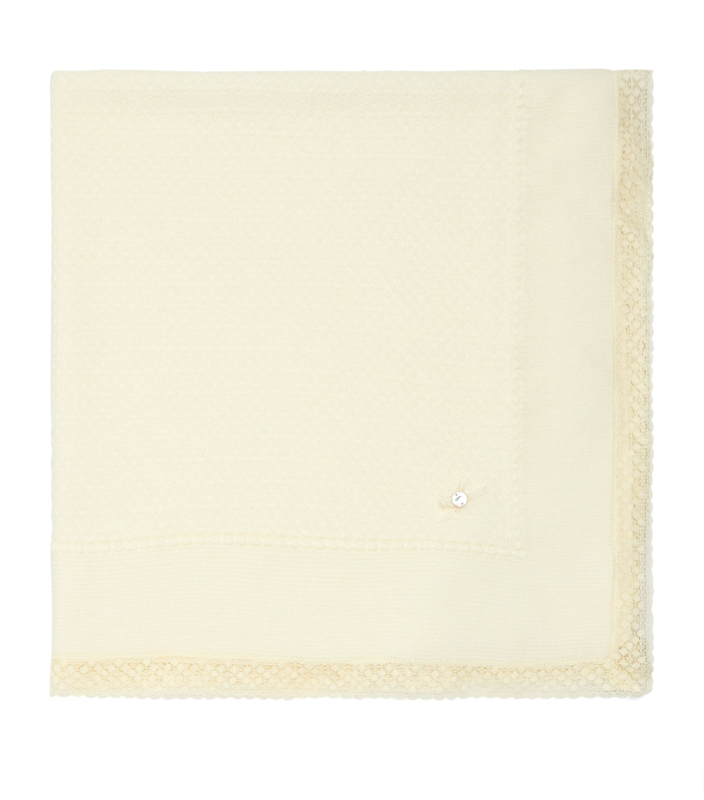 Paz Rodriguez Merino Wool Knit Shawl