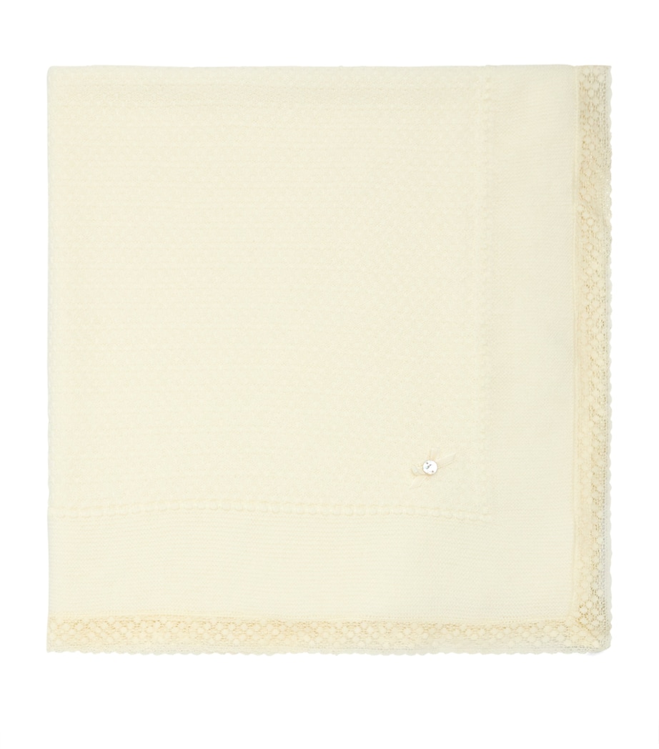 Merino Wool Knit Shawl 60 H56 Image 1