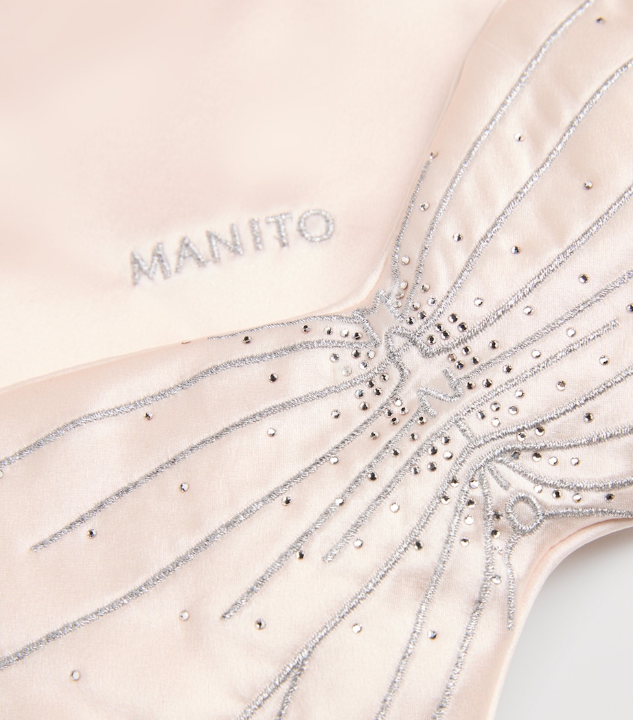 Silk Butterfly Eye Mask BALLET PINK Image 4