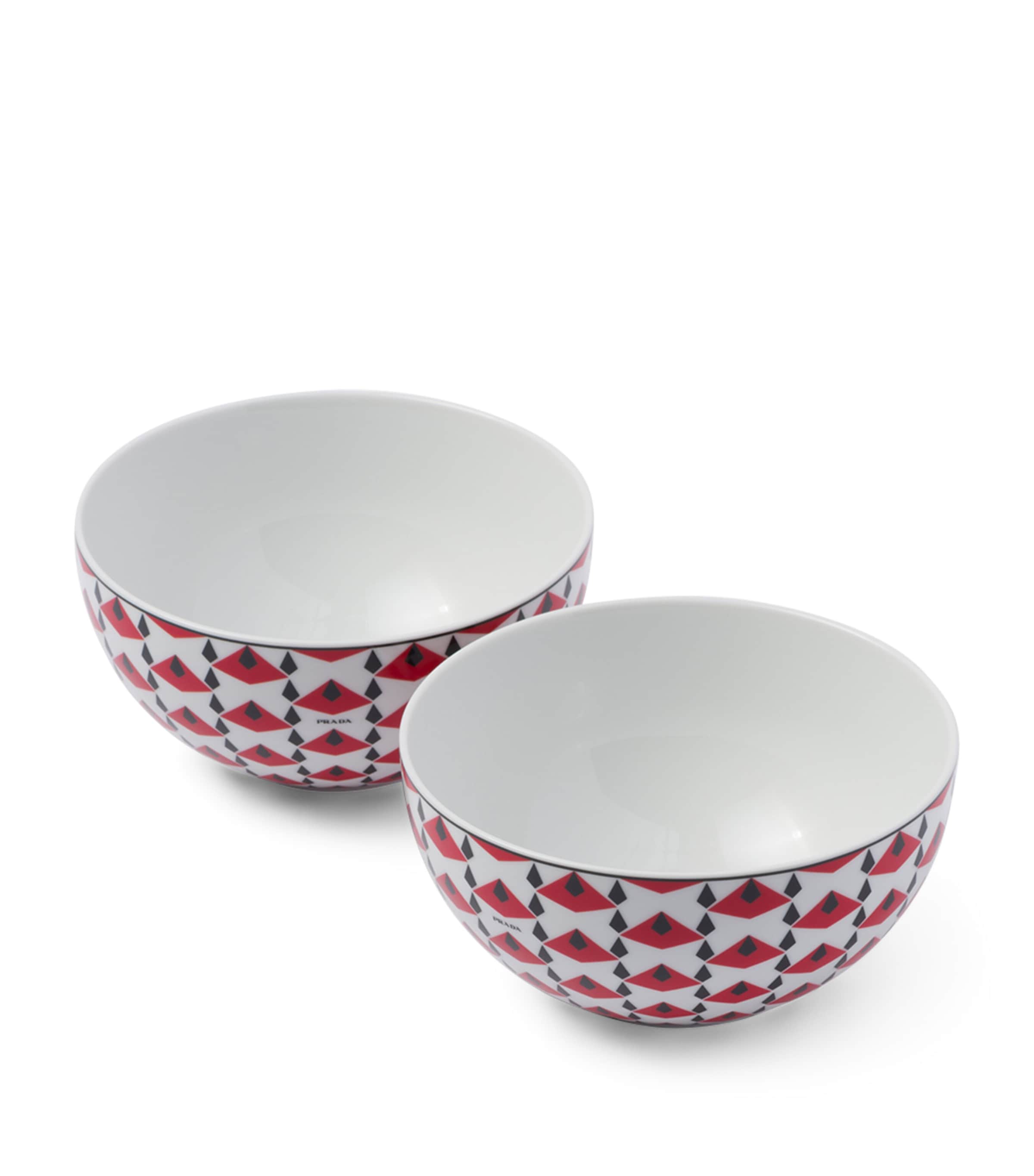 Prada Set of 2 Porcelain Vienna Soup Bowls (15.5cm) Image 1