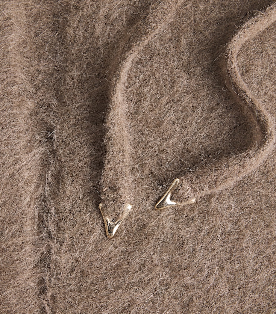 Alpaca-Blend Tie-Detail Cardigan 230 TAUPE Image 5