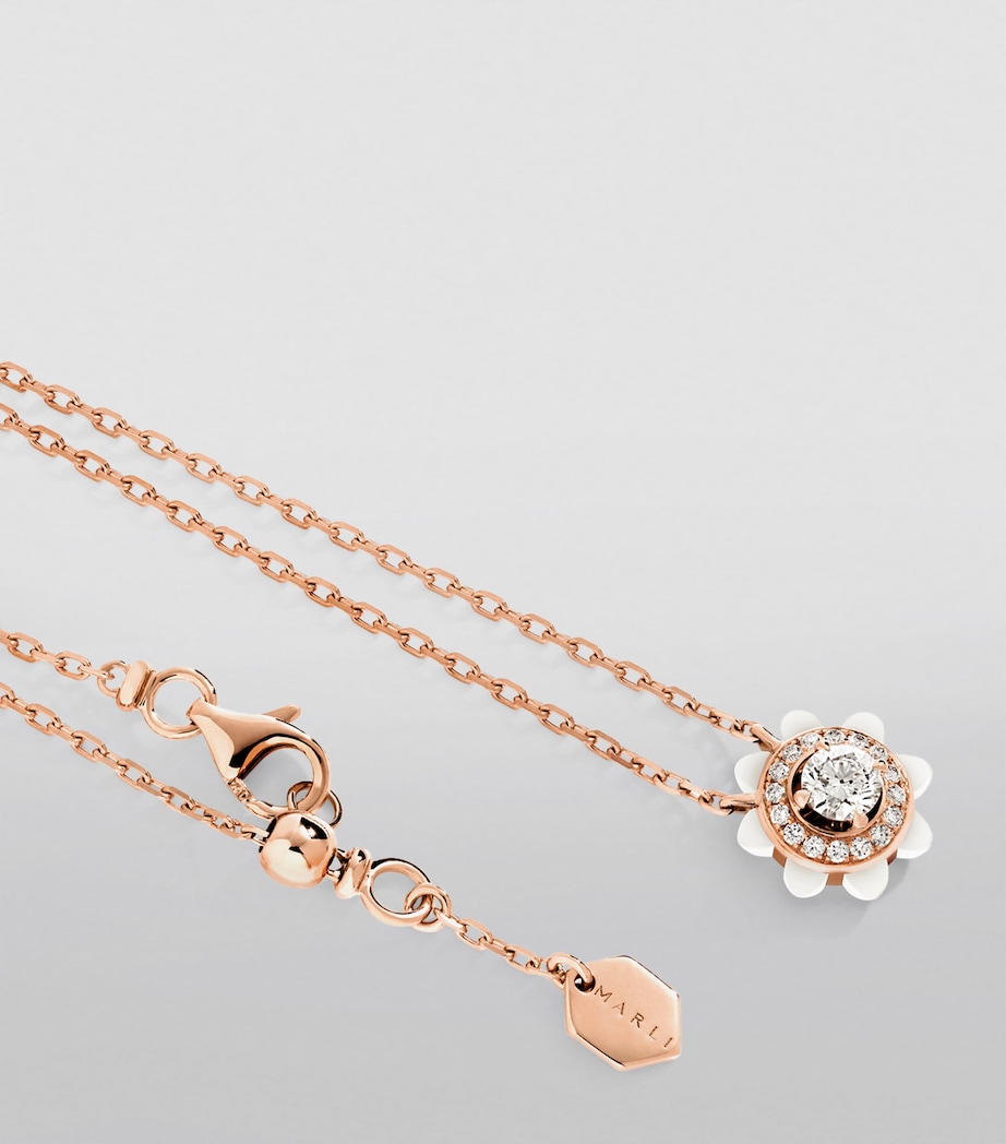 Rose Gold and Diamond Tip-Top Necklace ROSE GOLD Image 2