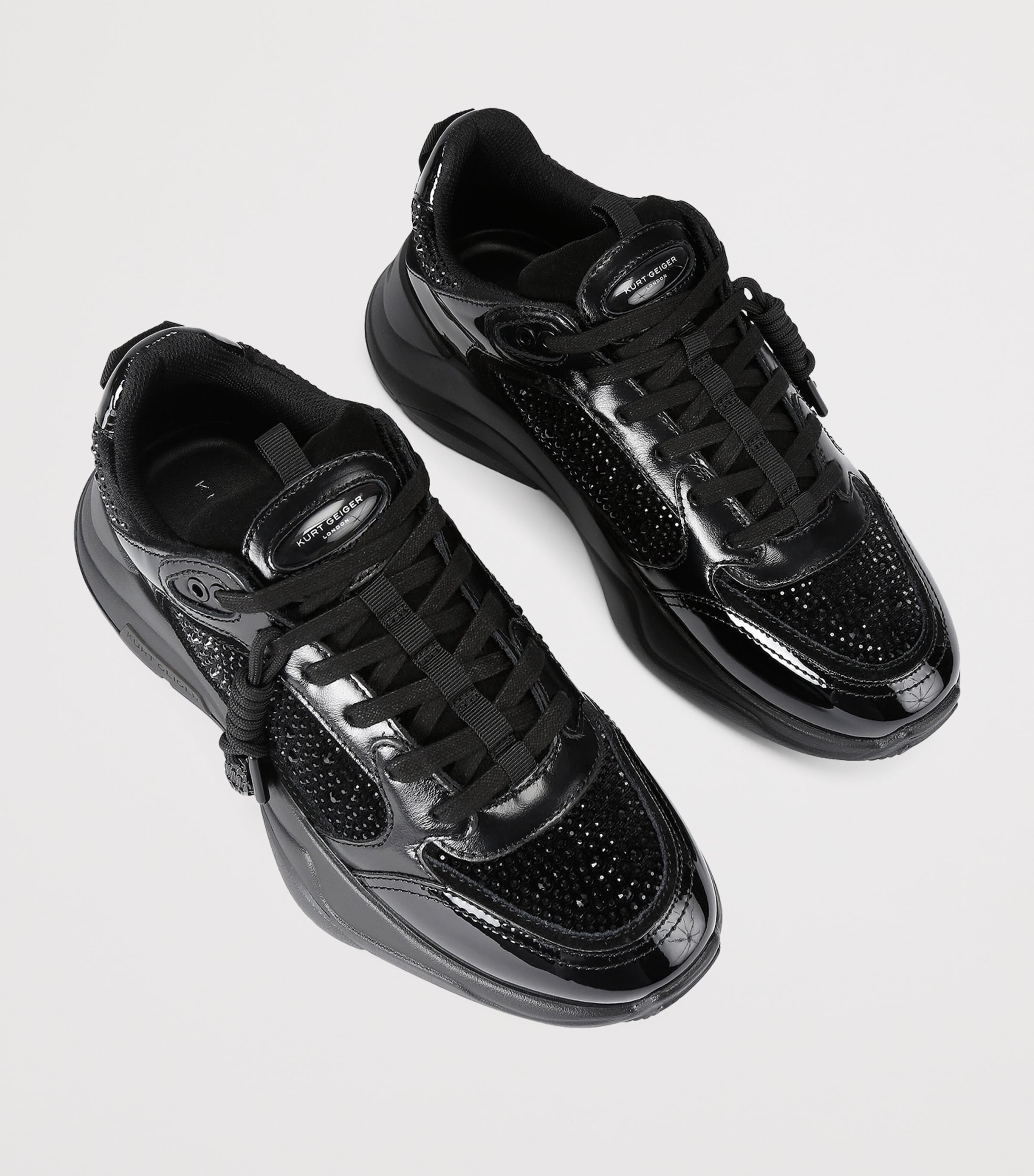 Leather Embellished Rosyton Sneakers BLK/OTHER Image 4